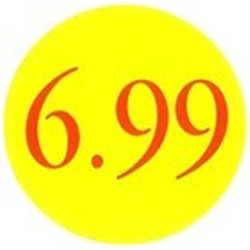 '5.99' Promotional Labels / Stickers - Qty: 2000