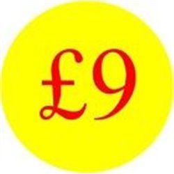 '£8' Promotional Labels / Stickers - Qty: 500