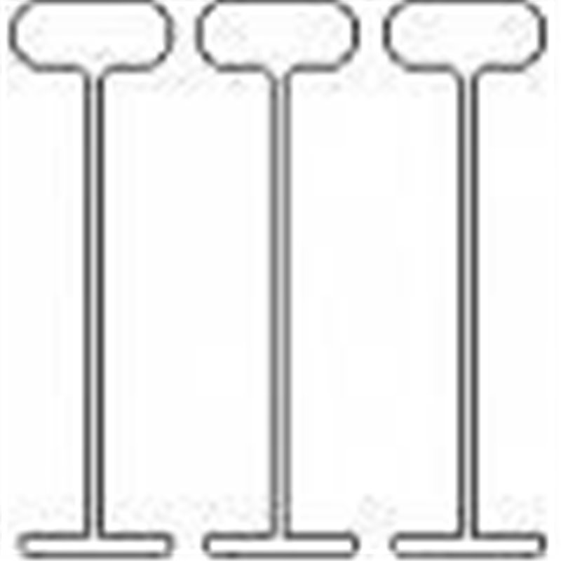 25mm Plastic Tagging Gun Tags Regular Qty 5000