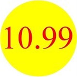 '9.99' Promotional Labels / Stickers - Qty: 500