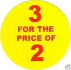 16,000 Monarch Paxar 1155 Price Gun Labels White P